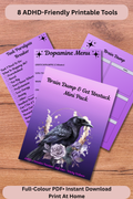 Brain Dump & Get Unstuck Mini Pack – ADHD Printable PDF