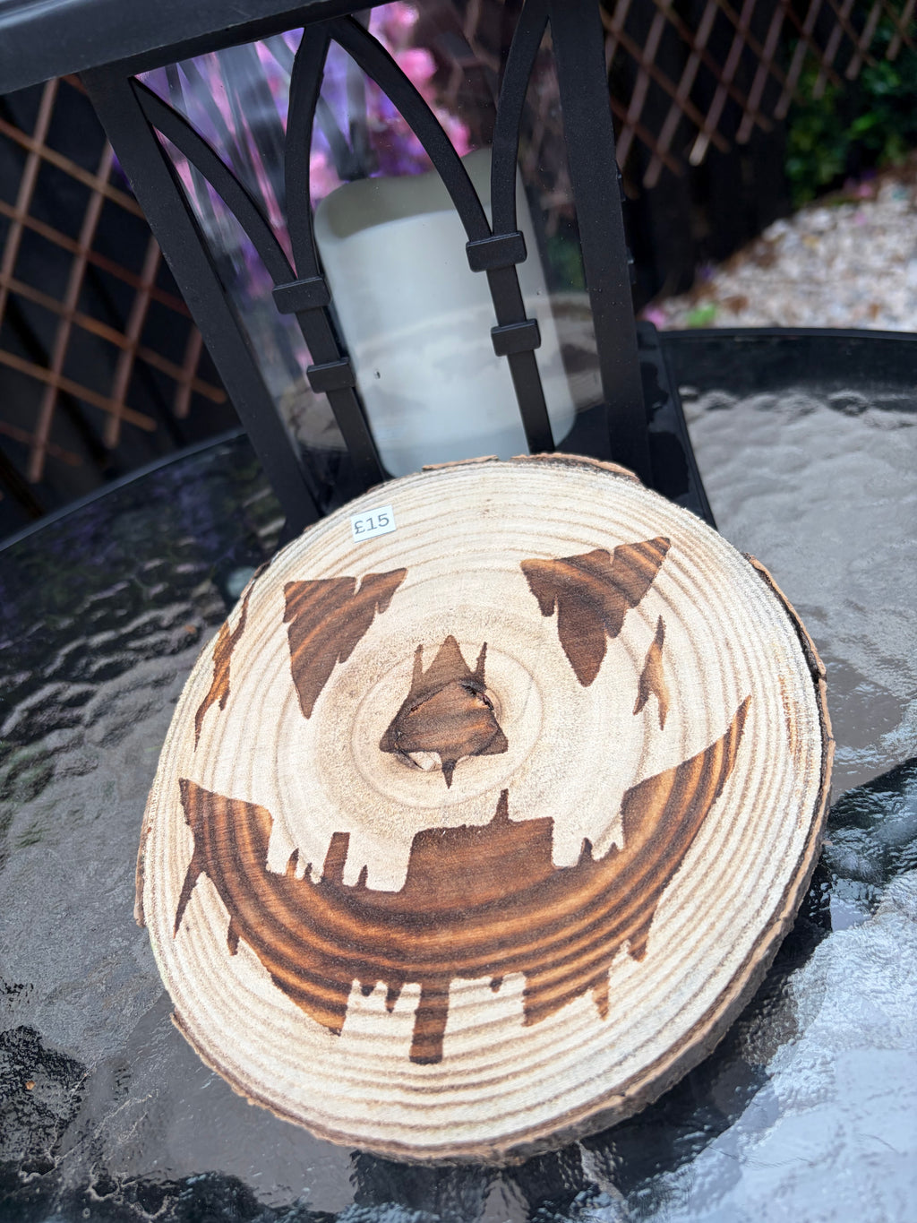 Handmade Halloween Wood Slice Decor – Spooky Season Set