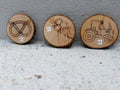 Handmade Pyrography Wood Collection Slices – Rustic Countryside Designs