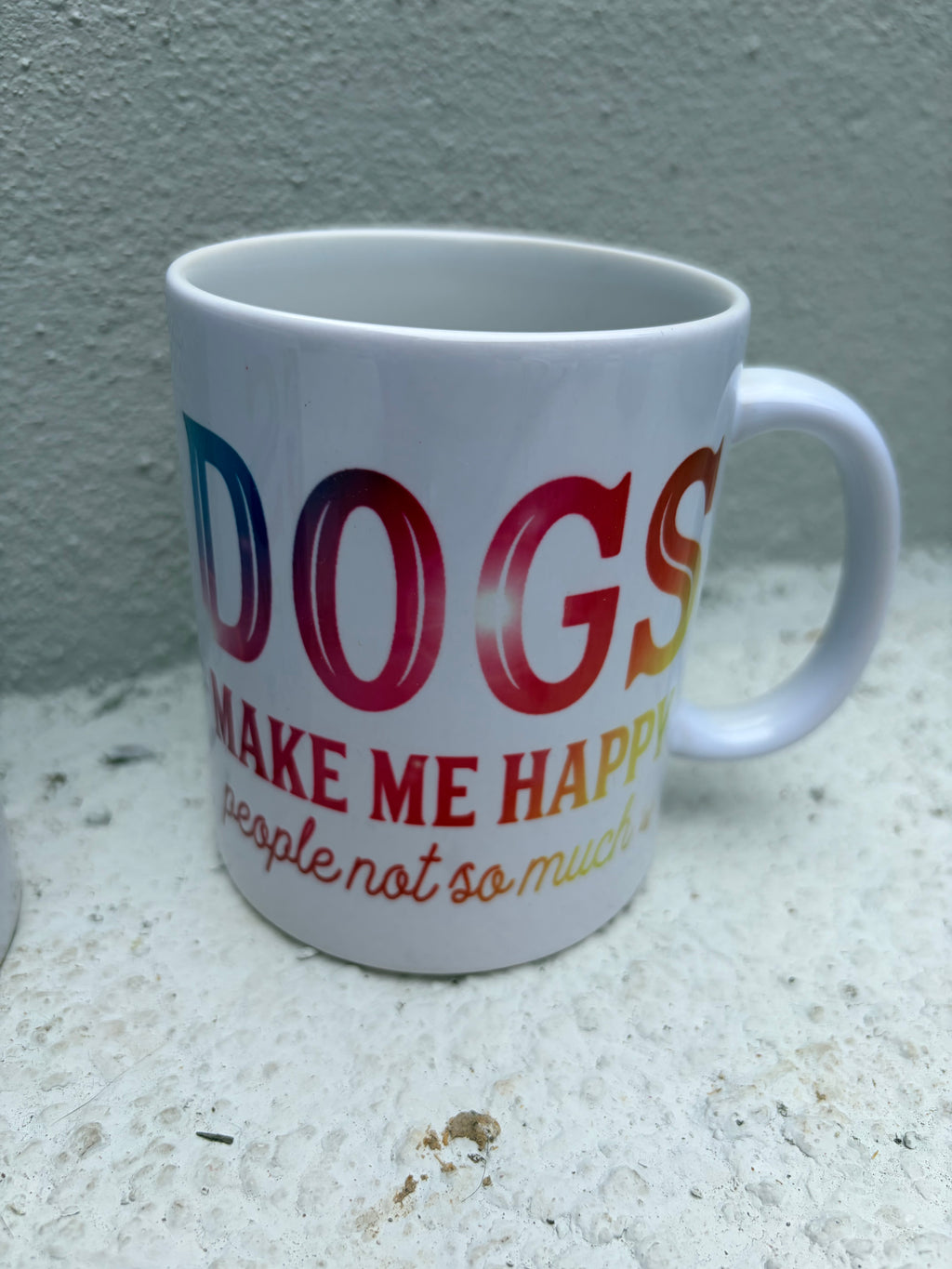 Him & Her Set of 2 "Dogs Make Me Happy" Mugs – Sassy Dog Lover Gift