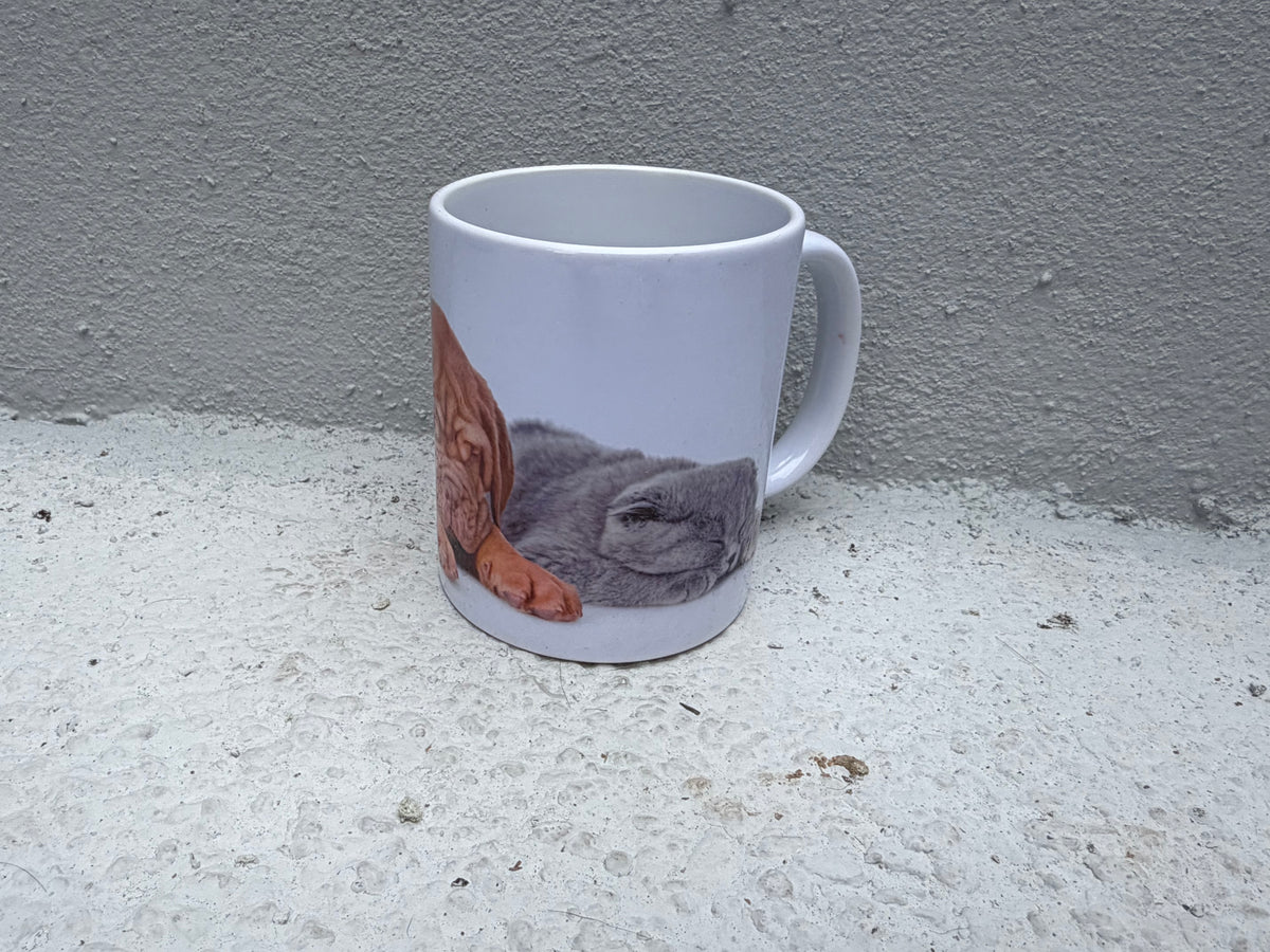 Adorable Sleeping Puppy & Kitten Mug – Pet Lover's Essential