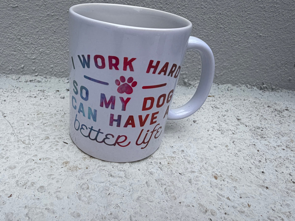 Set of 3 Relatable Dog Lover Mugs – Inspirational & Funny Quotes